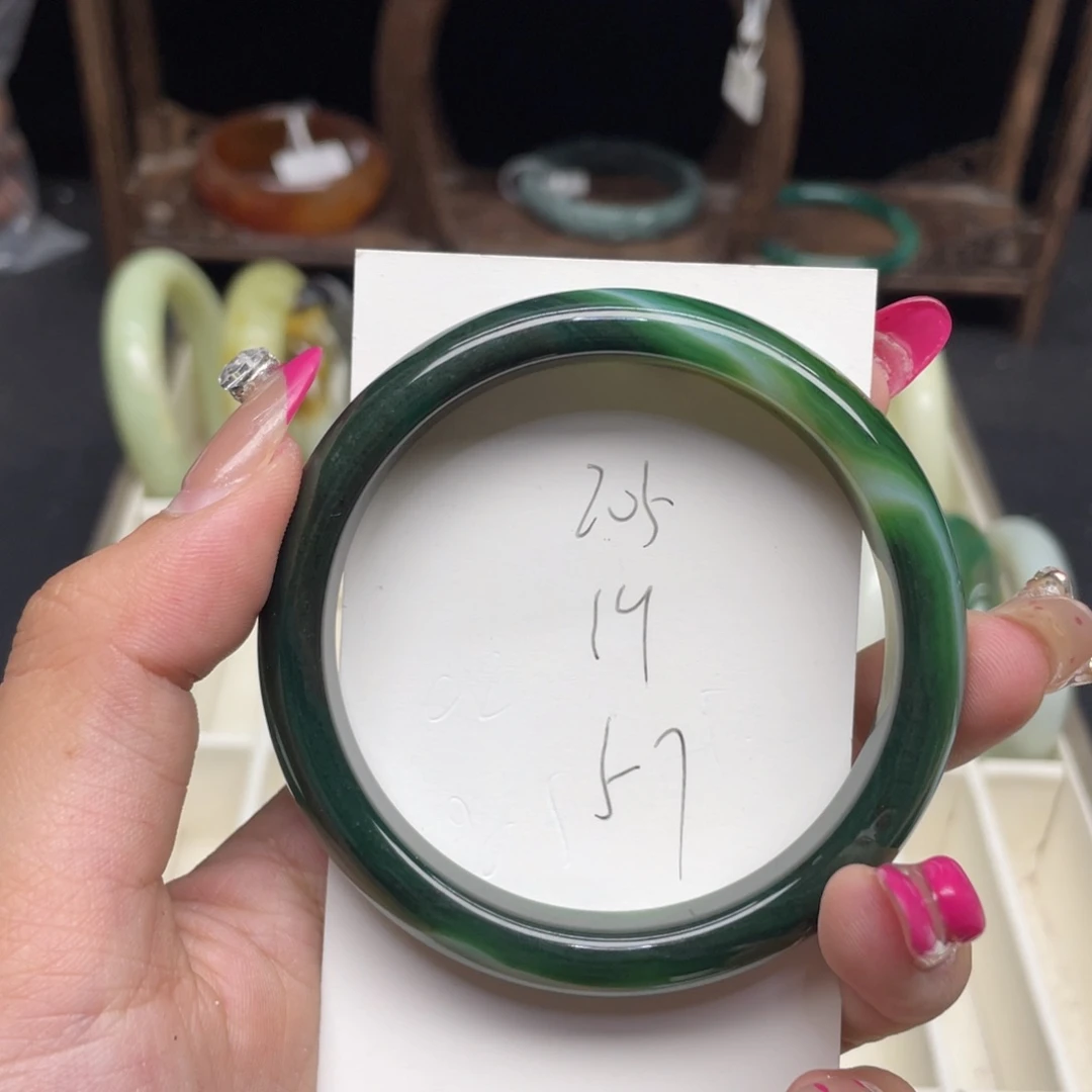 未镶嵌蛇纹石玉手镯