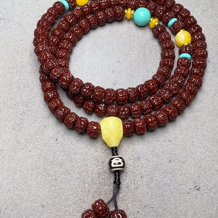 襄***梦金刚菩提吊坠盘龙108