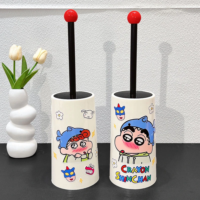 马桶刷家用无死角清洁神器可爱卡通蜡笔小新厕所免打孔长柄洁厕刷