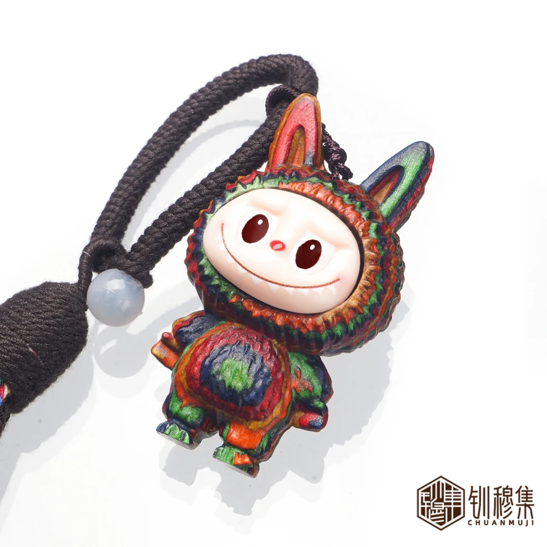 玩偶钥匙扣挂件 手工雕刻钥匙扣可爱卡通包挂饰