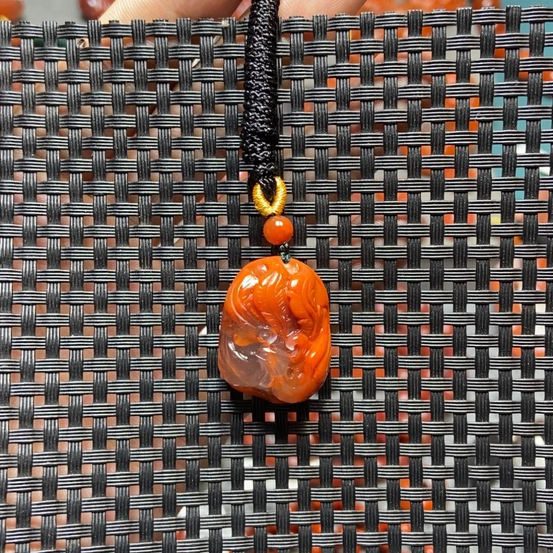 南红玛瑙未镶嵌吊坠(不含链)