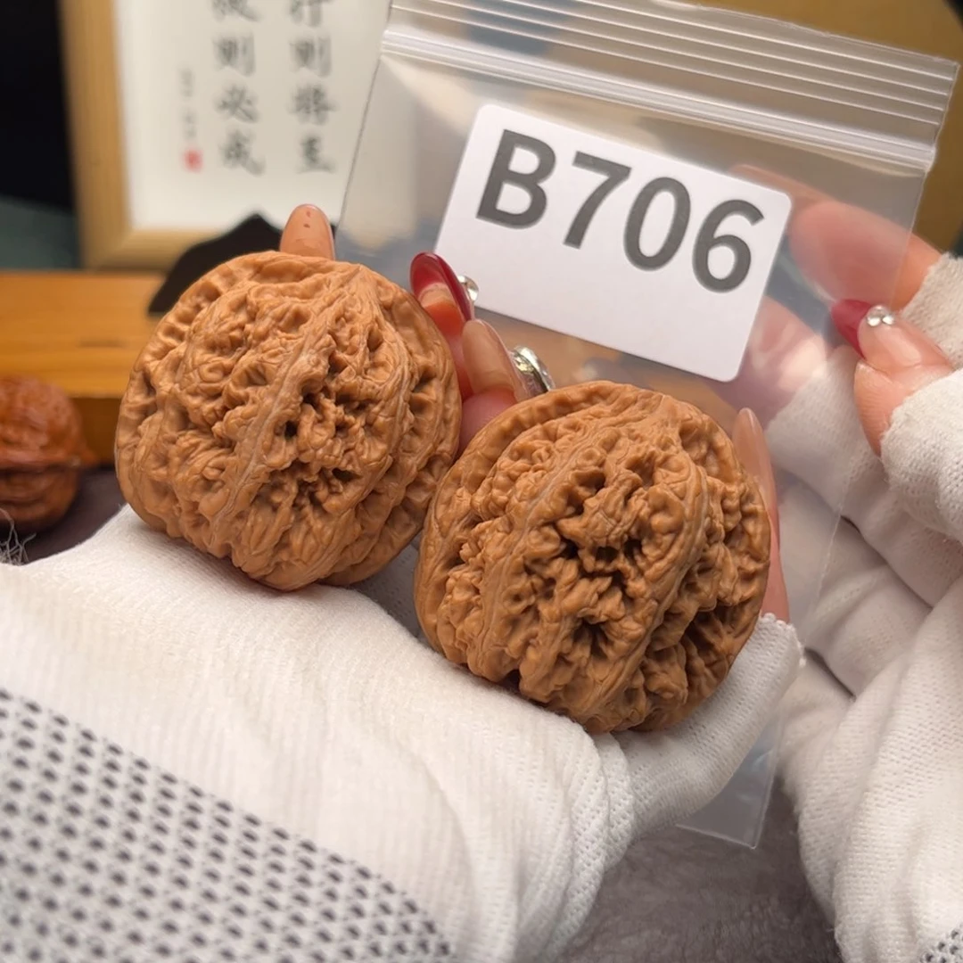 文玩核桃把件43粗筋b 706