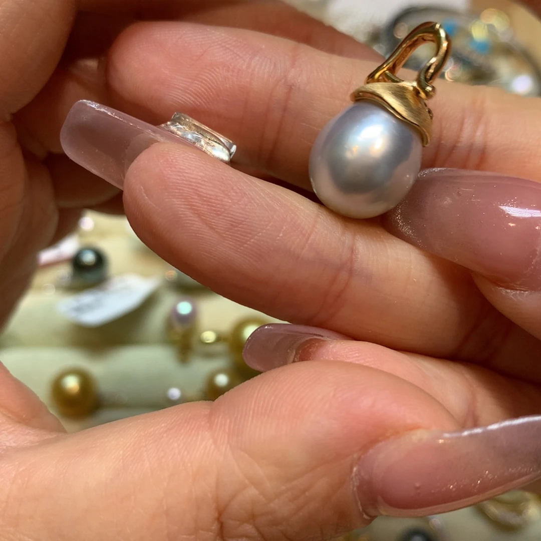 海水珍珠颈饰银S925镶嵌