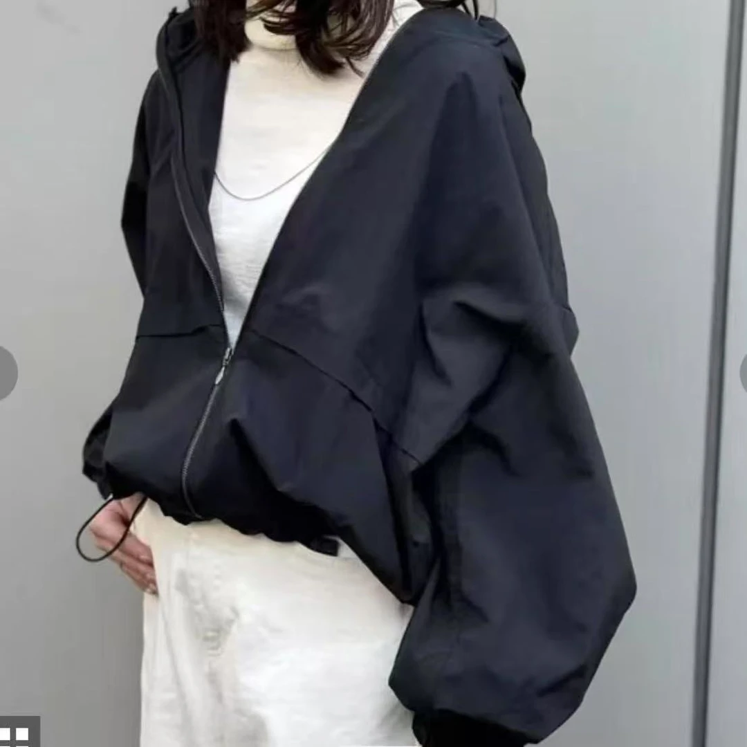 早春连帽抽绳休闲外套（25021601）