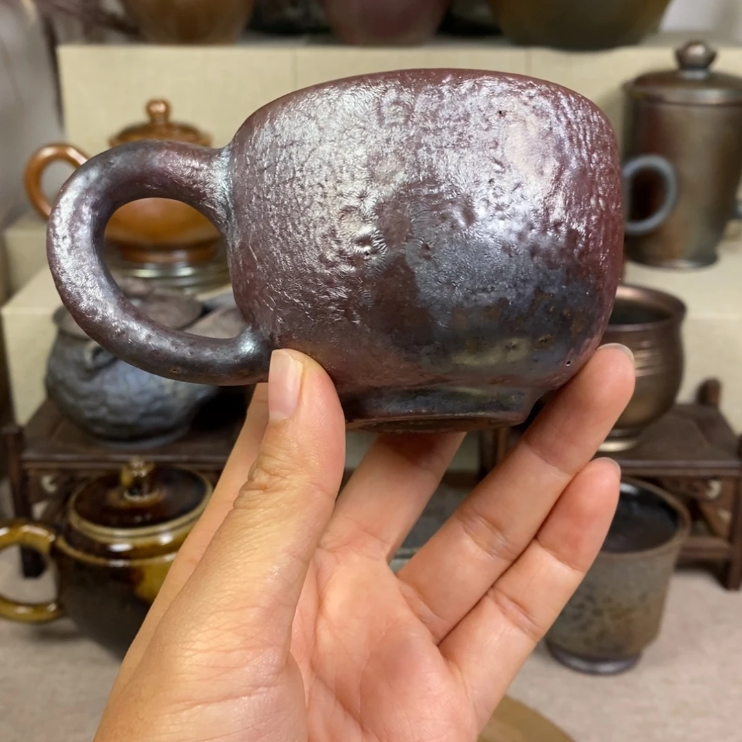 建水紫陶柴烧茶壶