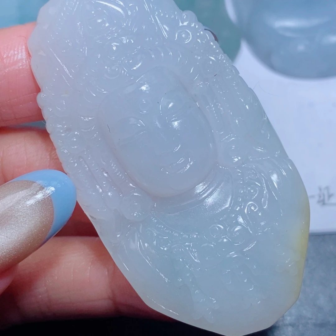 定制翡翠未镶嵌定制翡翠毛货挂件