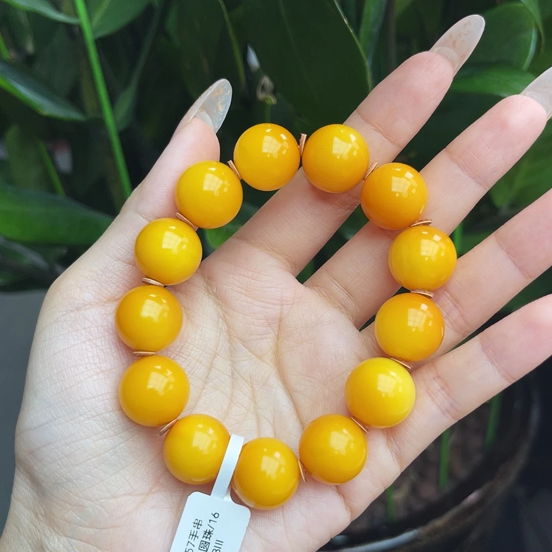 琥珀未镶嵌手链16 多样性发其一