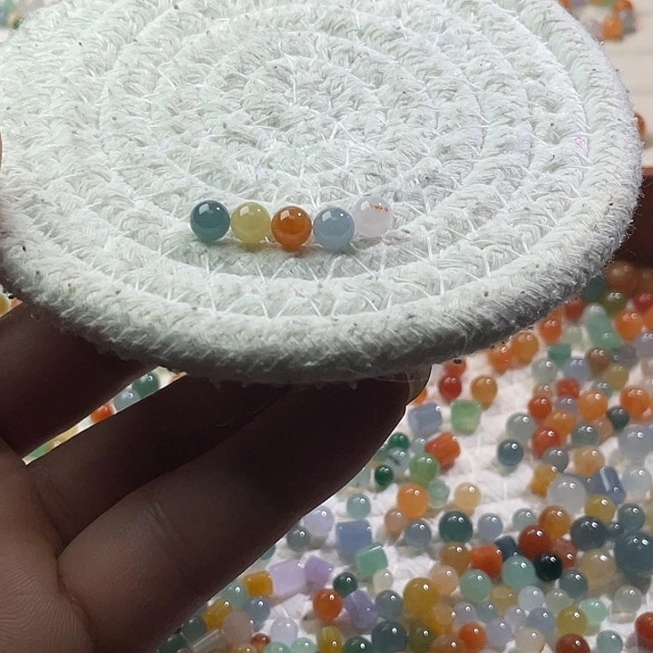 翡翠散珠未镶嵌定制翡翠卡6+