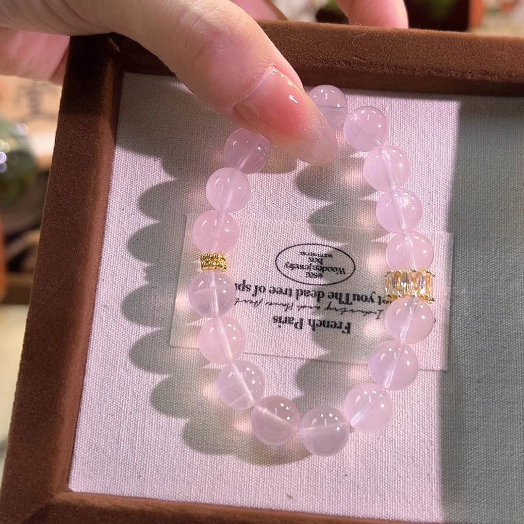 水晶手链未镶嵌粉水晶