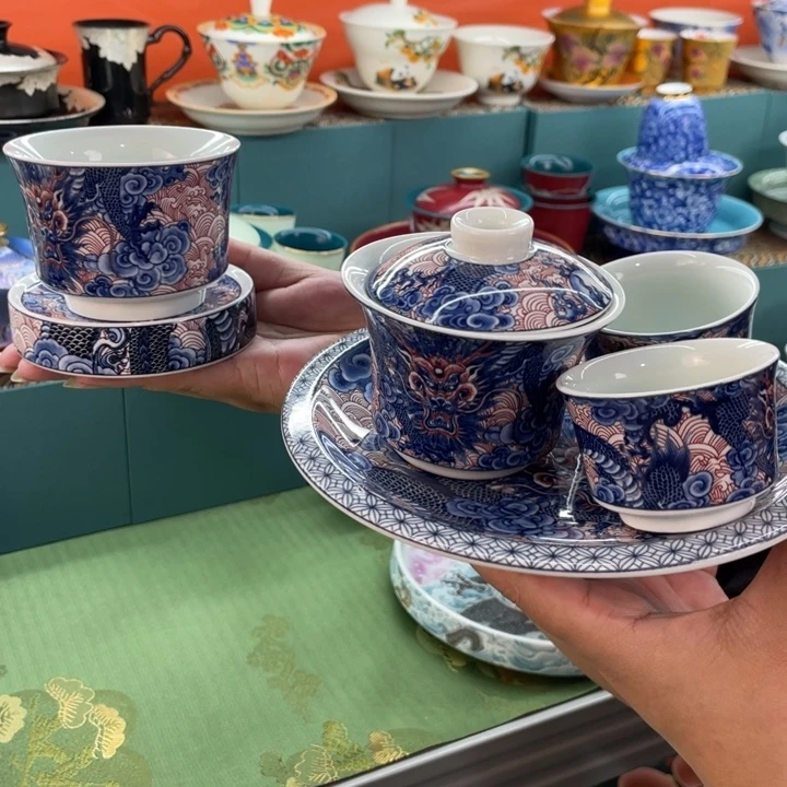 景德镇陶瓷盖碗茶具