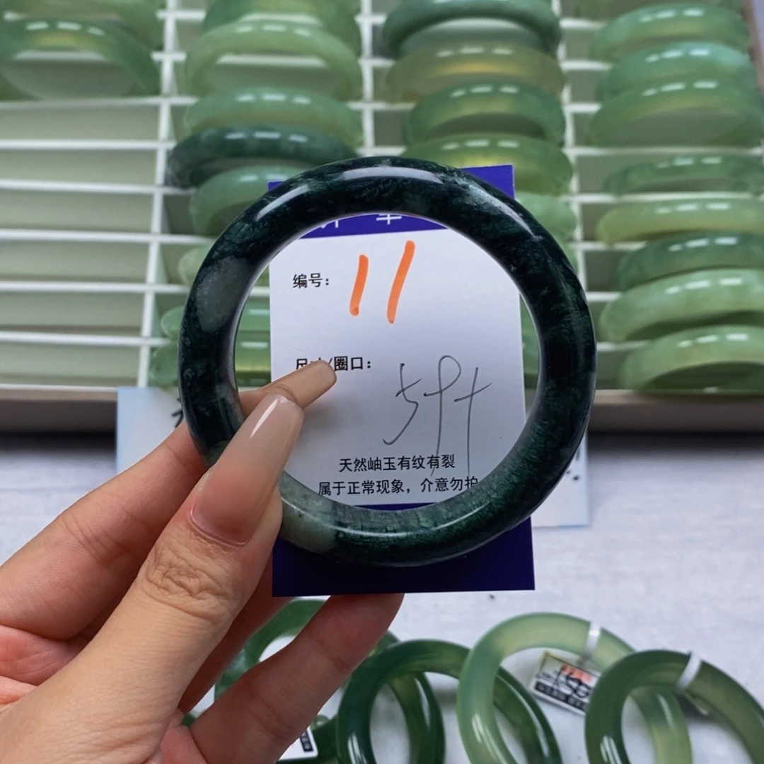 未镶嵌蛇纹石玉手镯
