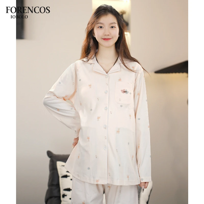 纯棉月子服孕妇睡衣女2025新款孕期产后喂奶哺乳家居服春秋款