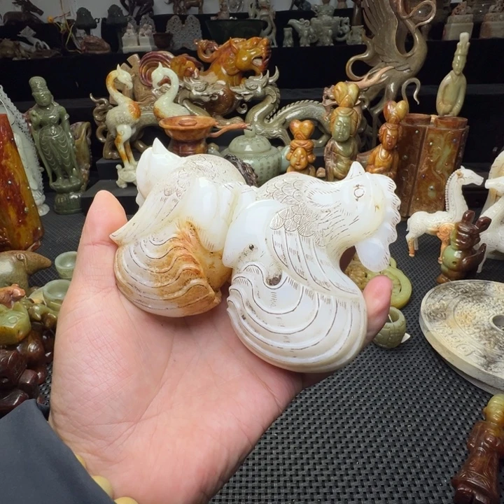 和田玉未镶嵌挂件