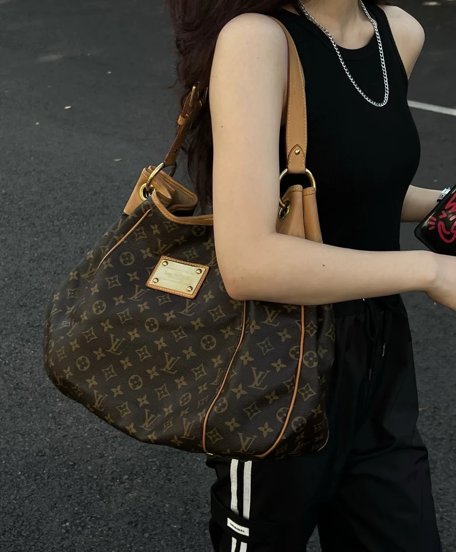 95新 LouisVuitton/路易威登 中古南瓜包小号单肩包斜挎包