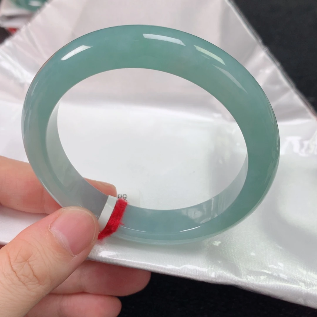 未镶嵌手镯翡翠缅甸天然翡翠手镯58圈口