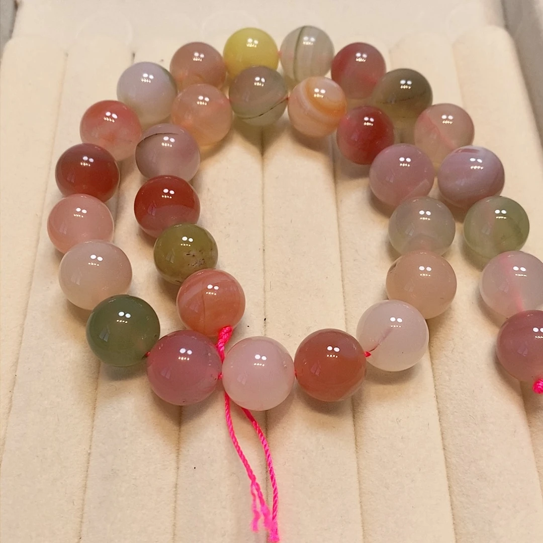 散珠玛瑙/玉髓12mm盐源一条