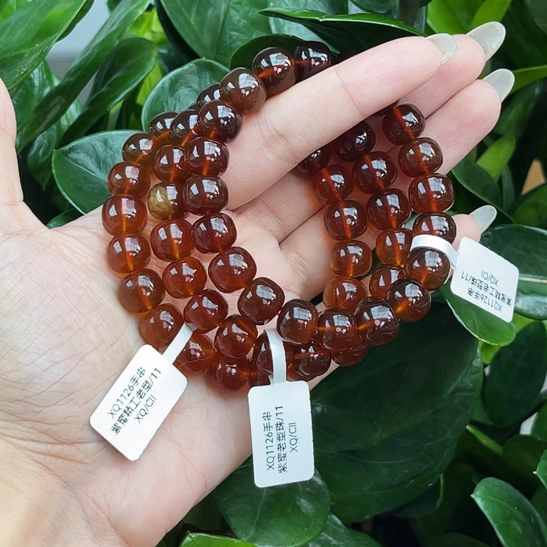 琥珀未镶嵌手链多样性发其一 11m