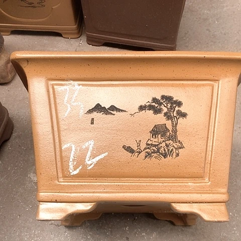 紫砂花盆手工制作