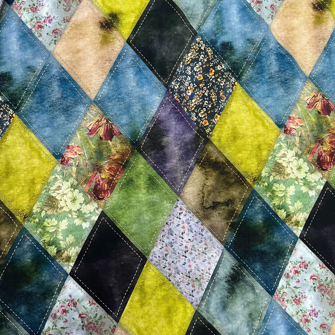 【精品棉绸.缤纷万花筒】新款棉绸面料手工diy布料