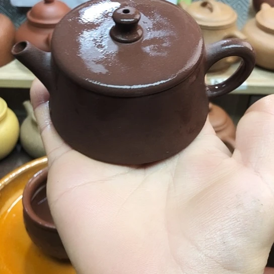 紫砂茶壶低槽青云柱100豪升左右