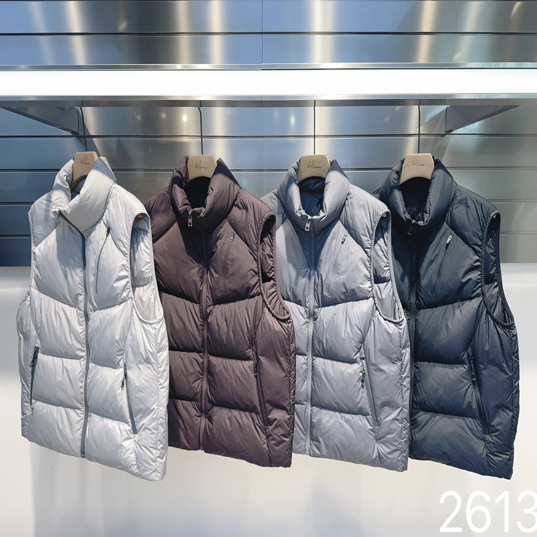 2025男女通款保暖运动休闲百搭鸭绒羽绒背心马甲
