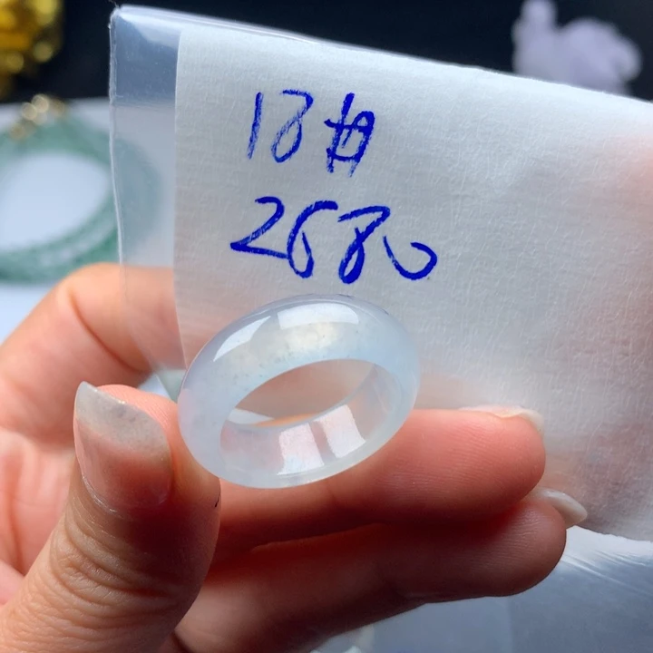 玉***喜定制翡翠未镶嵌戒圈