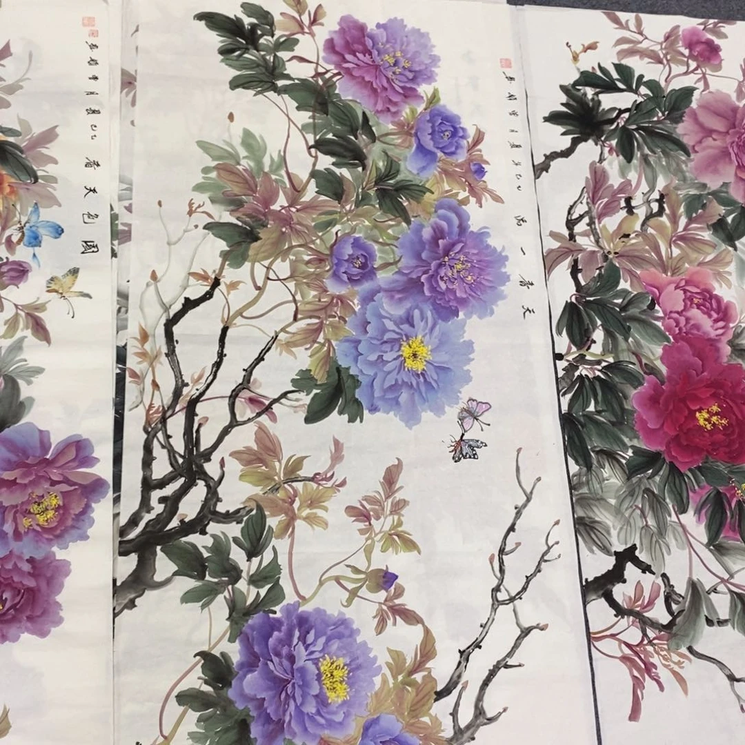 国画姗*尺寸140✖️70四尺精品手绘