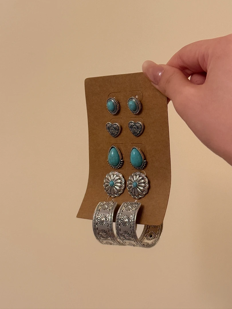 老货｜耳环套装（五对） 默认微瑕zf-hm0005