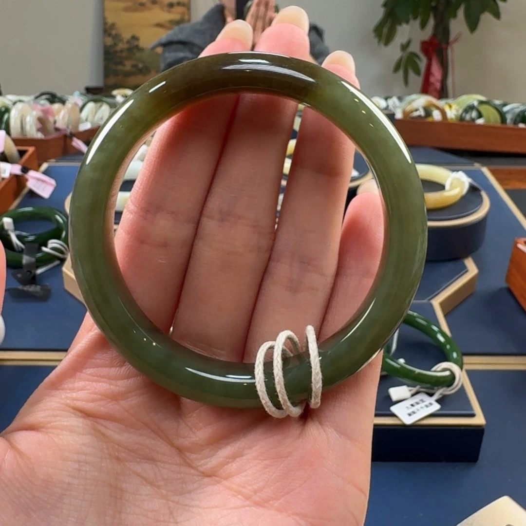 美***娅和田玉未镶嵌手镯C0164-55