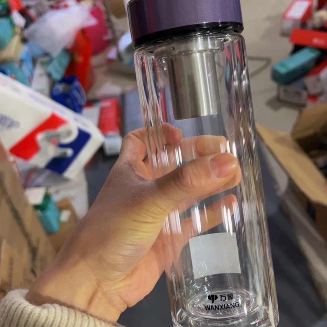 万象v277s双层玻璃杯380➕被套验货签收