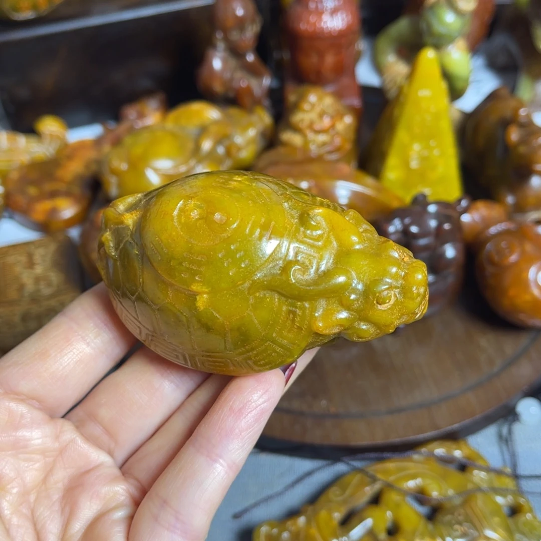 蛇纹石玉合金颈饰