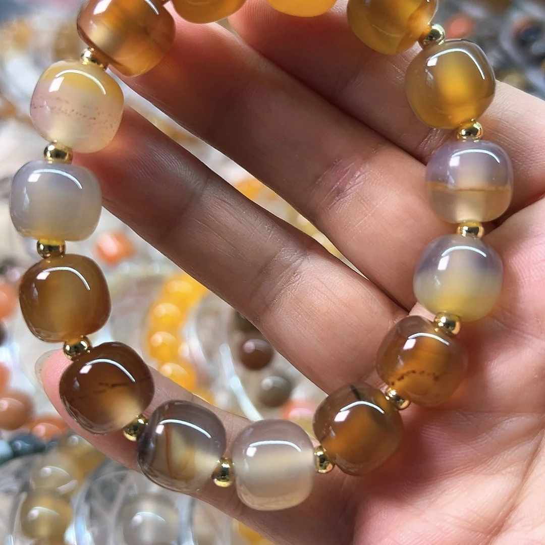 玛瑙/玉髓颈饰合金