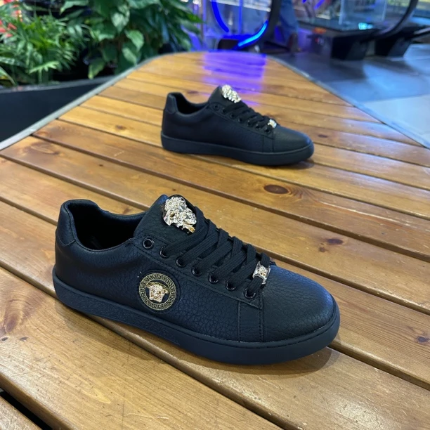 6011车缝线中年耐磨板鞋流苏休闲板鞋潮流男士黑色低帮