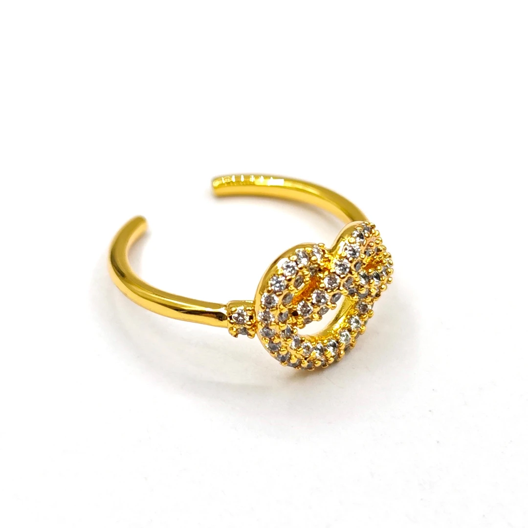 铜合金合成锆石戒指 JTQX-50721 戒指小众简约气质欧美精致轻奢