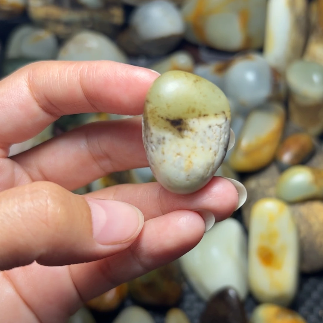 和田玉未镶嵌挂件65