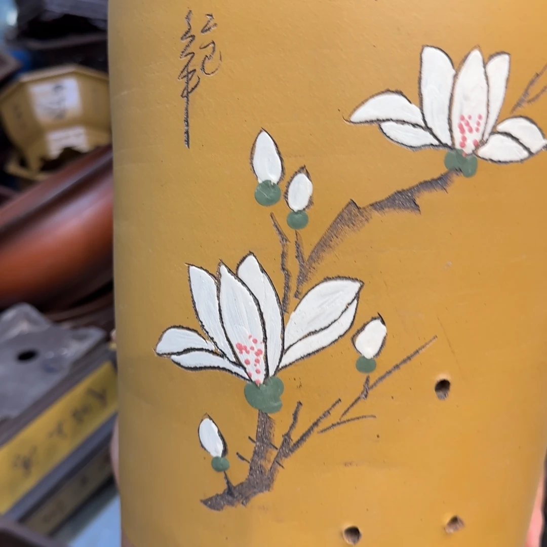紫砂花盆口径17.22口径