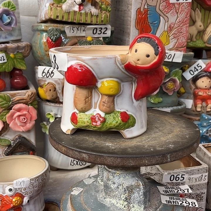 粗陶材质多肉花盆