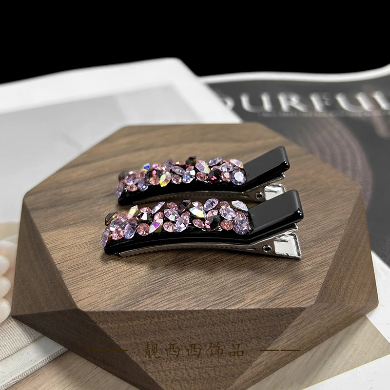 【LXX靓西西】321 鸭嘴夹5.3厘米时尚气质碎发夹一对装