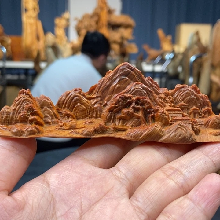 柏木（崖柏）手把件山水