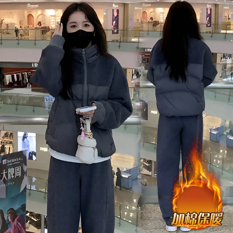 时尚运动套装女秋冬季新款棉服卫衣秋季薄外欲风夏季女款卫衣套装