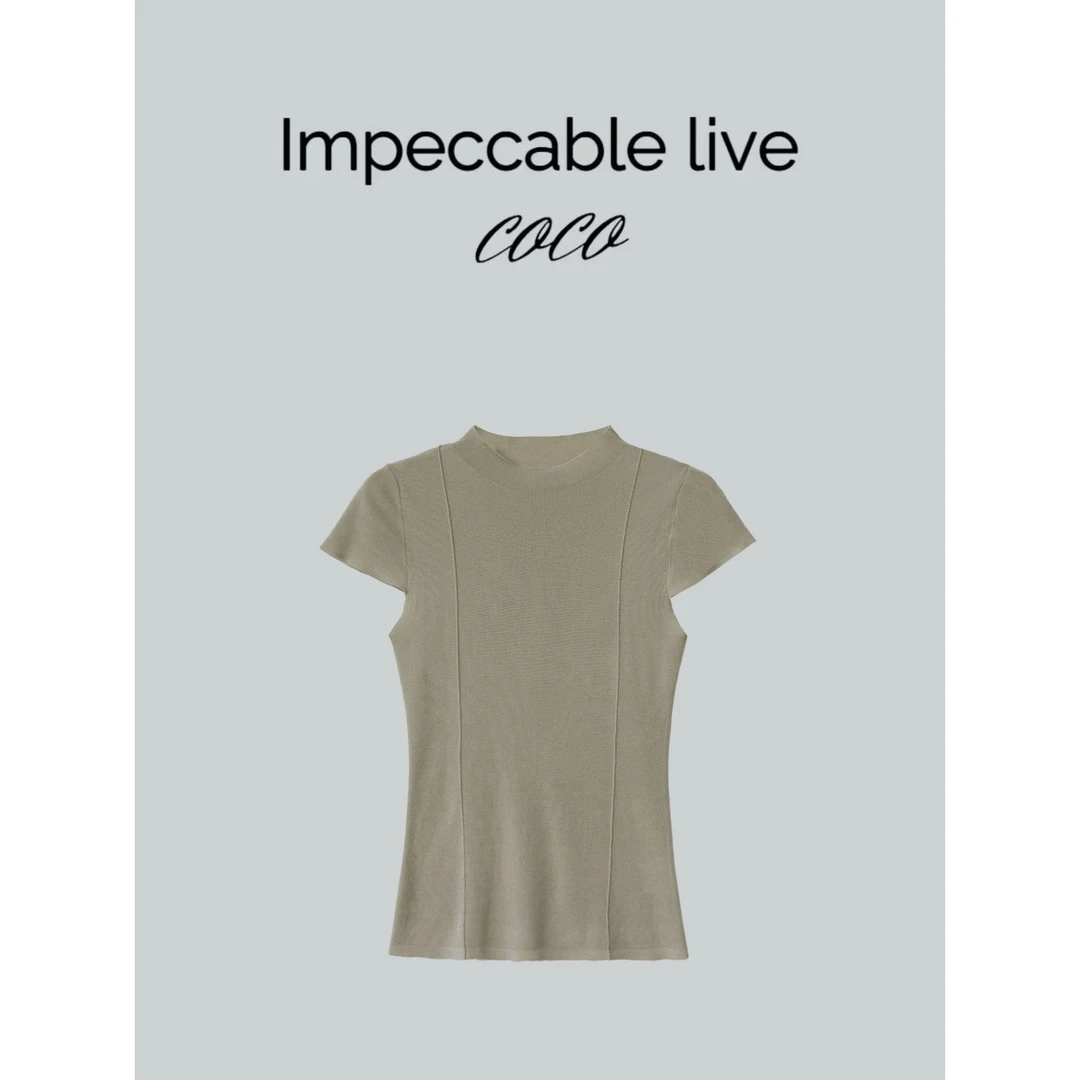 Impeccable 夏季新款修身T恤Q3033