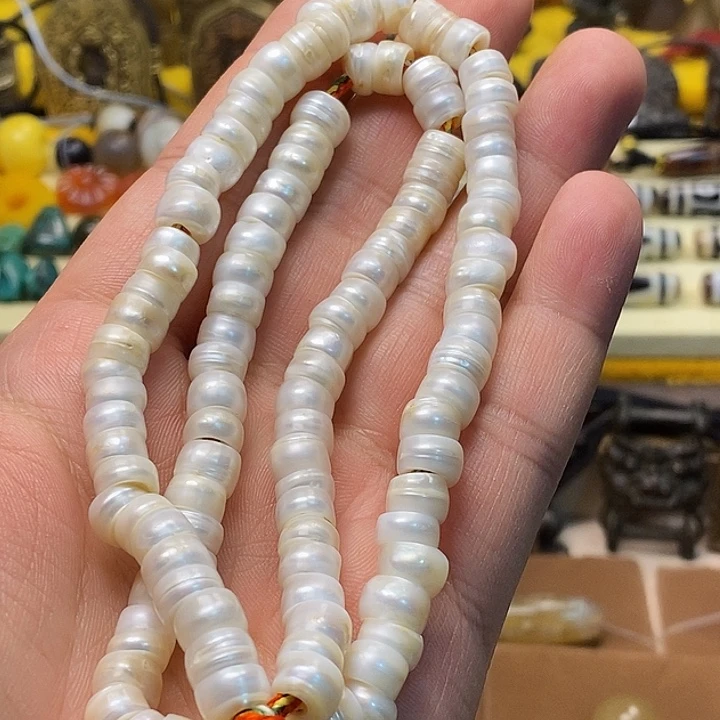 远***风贝壳手串/手链老贝壳珠念珠108颗