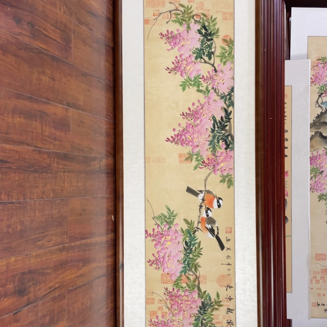 国画带框尺寸48*163厘米