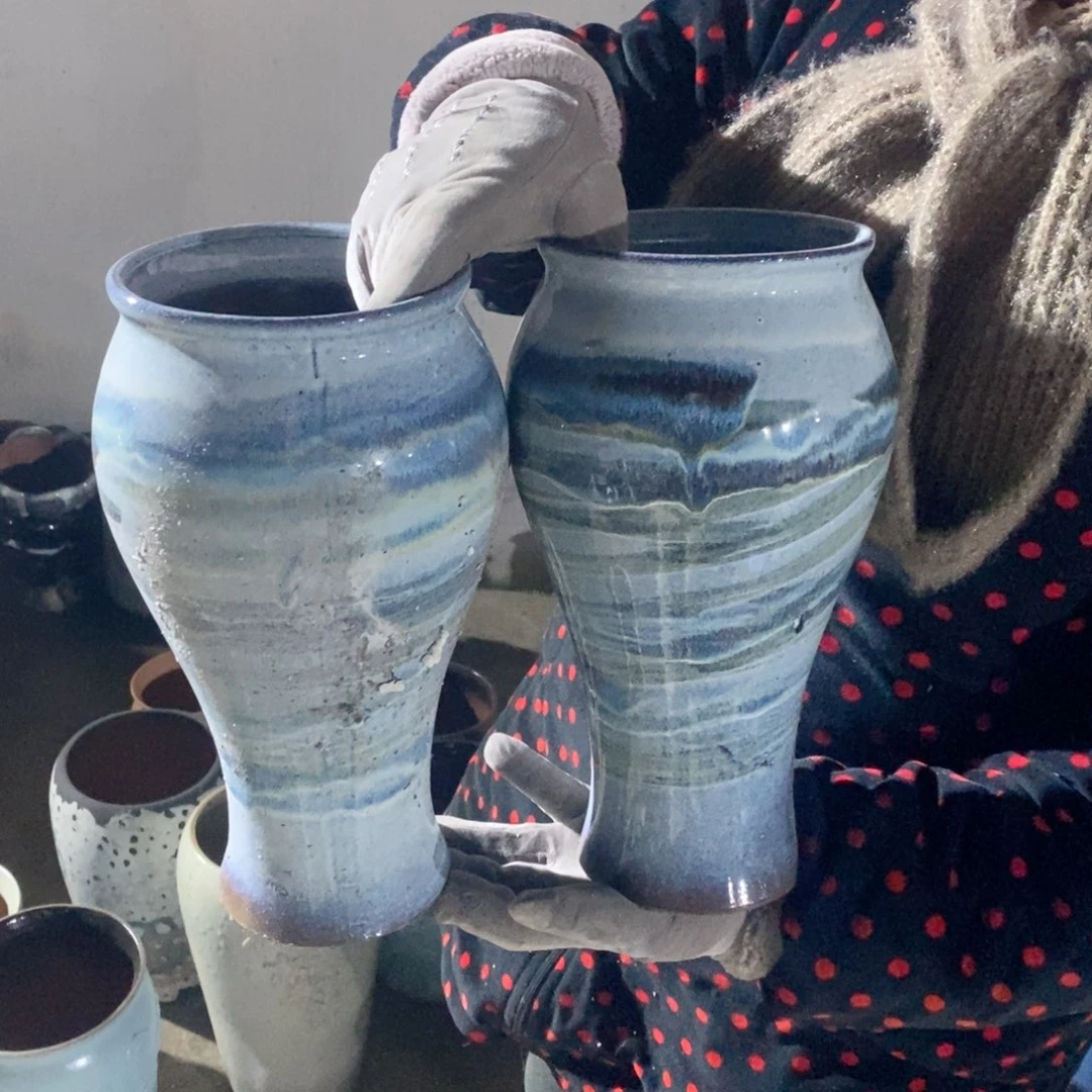 红陶口14高30瑕疵～