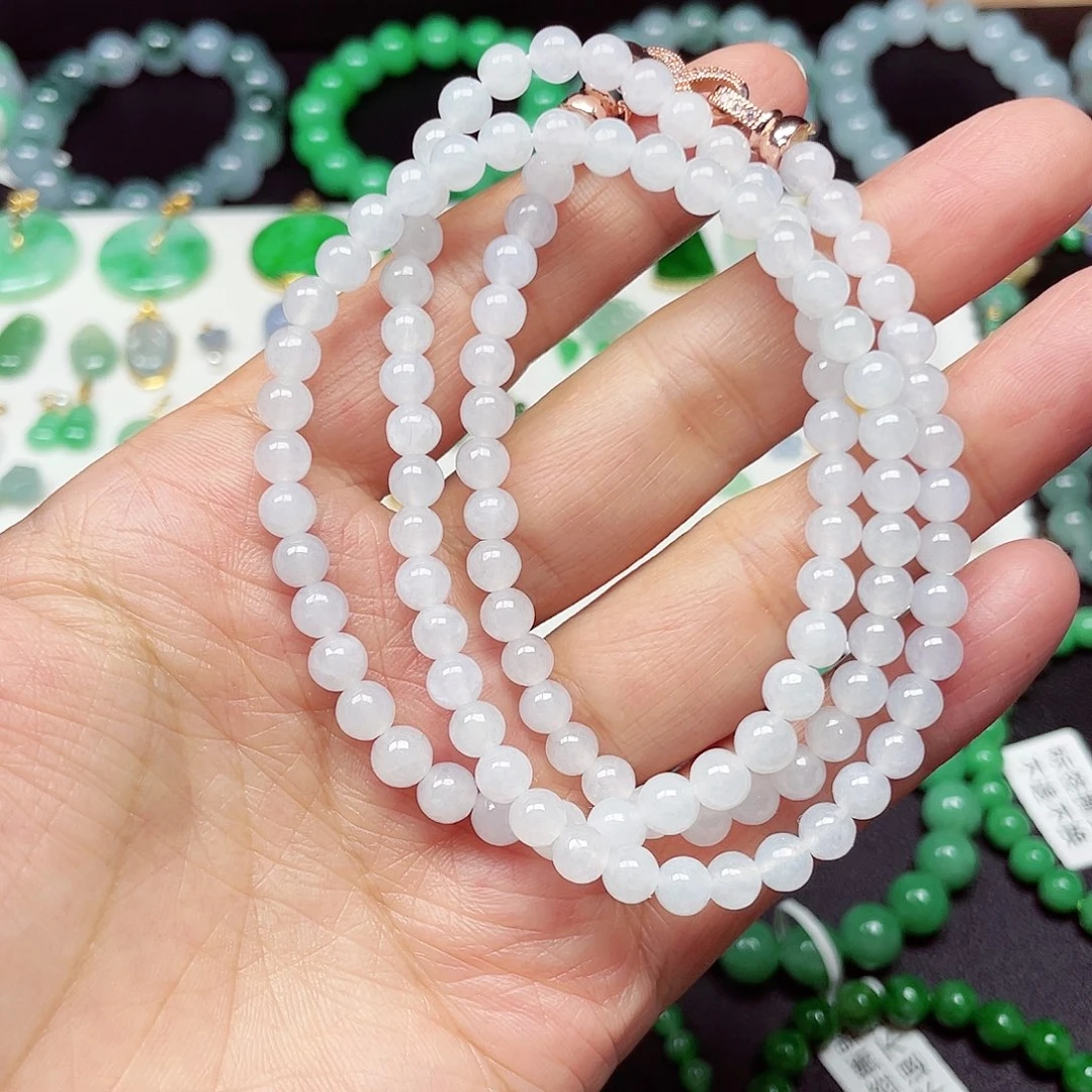 翡翠未镶嵌手链天然缅甸翡翠A货卡5.4