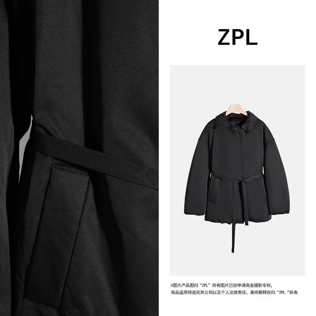 秋冬新款宽松时尚保暖90白鸭绒羽绒服12650