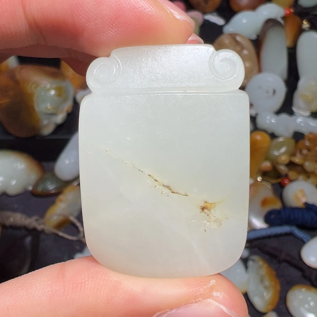 和田玉吊坠(不含链)未镶嵌