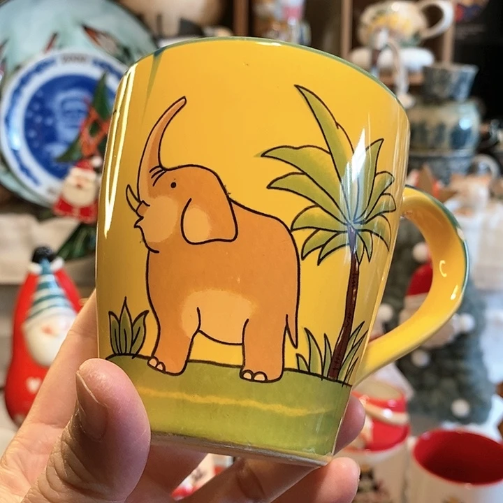 搪瓷小象马克杯…包邮