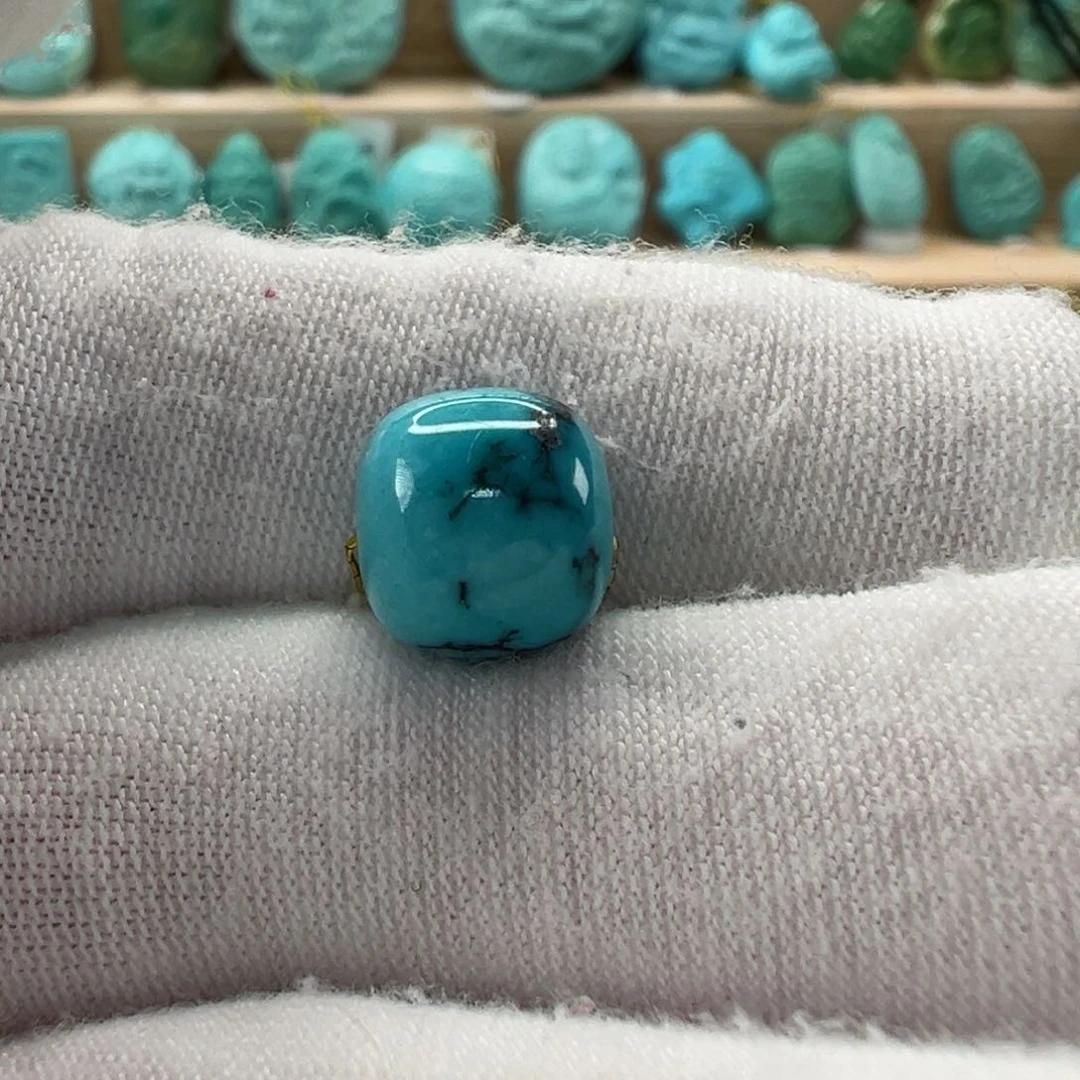 未镶嵌绿松石老型珠9.7x9mm