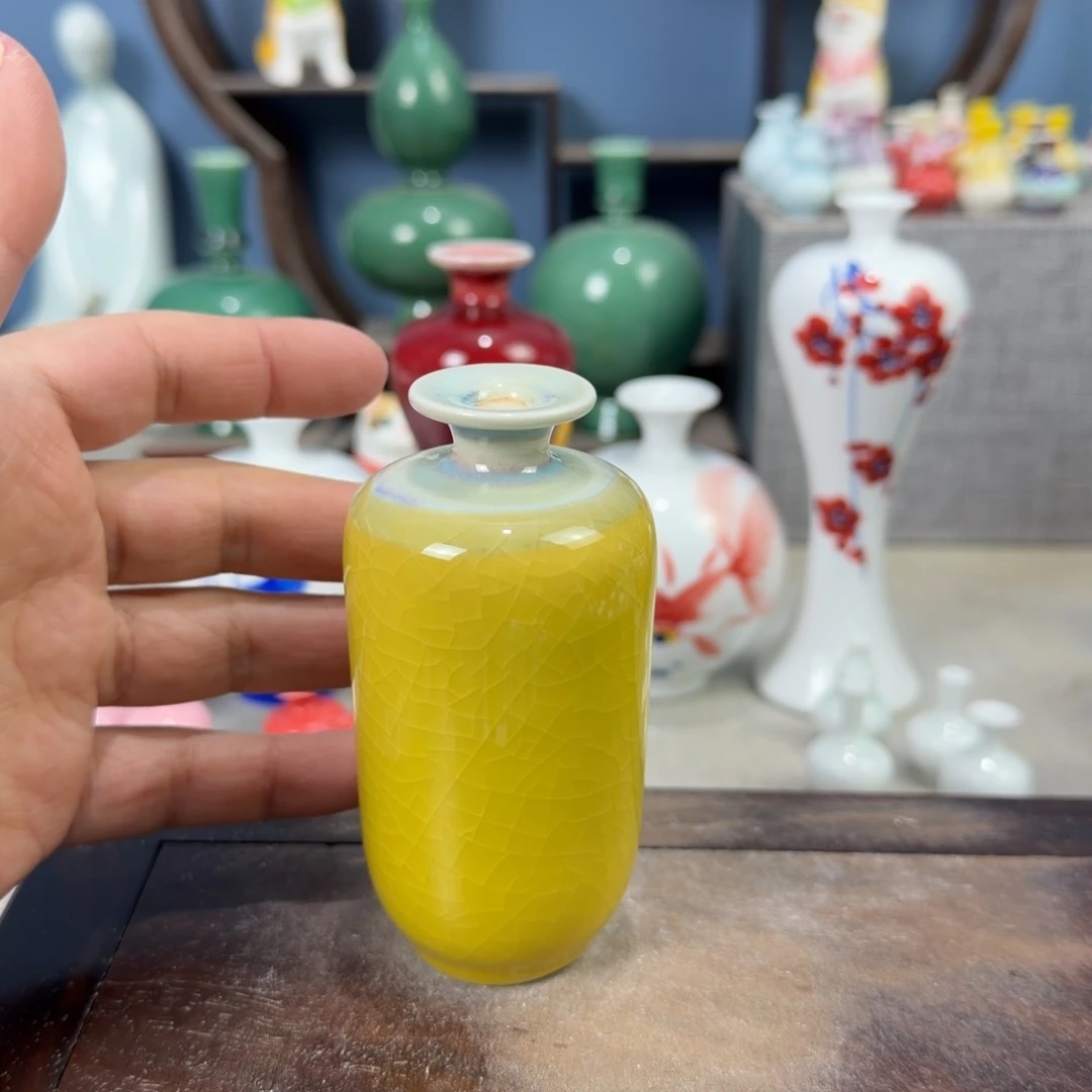陶瓷手工小花器摆件